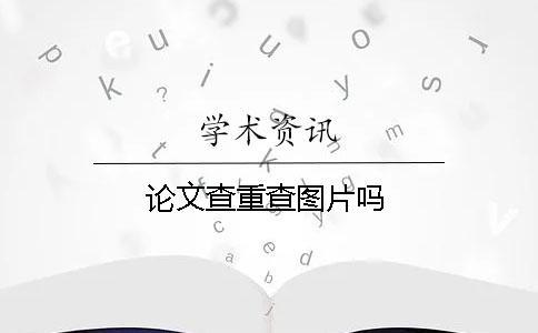 論文查重查圖片嗎