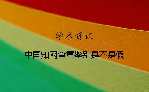 中國學術查重鑒別是不是假 中國學術查重鑒別是不是假